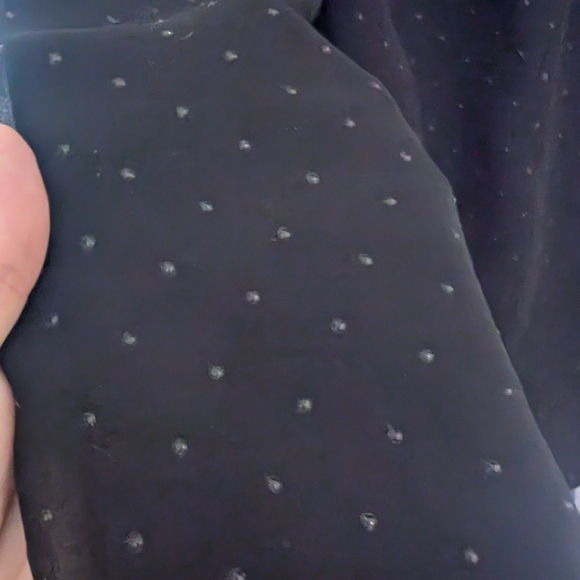 Reitmans Rock And Shine Size M Black Chiffon Dress With Dots - Picture 3 of 7